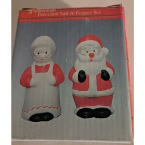 Mrs. Claus and Mr. Claus Salt and pepper shakers